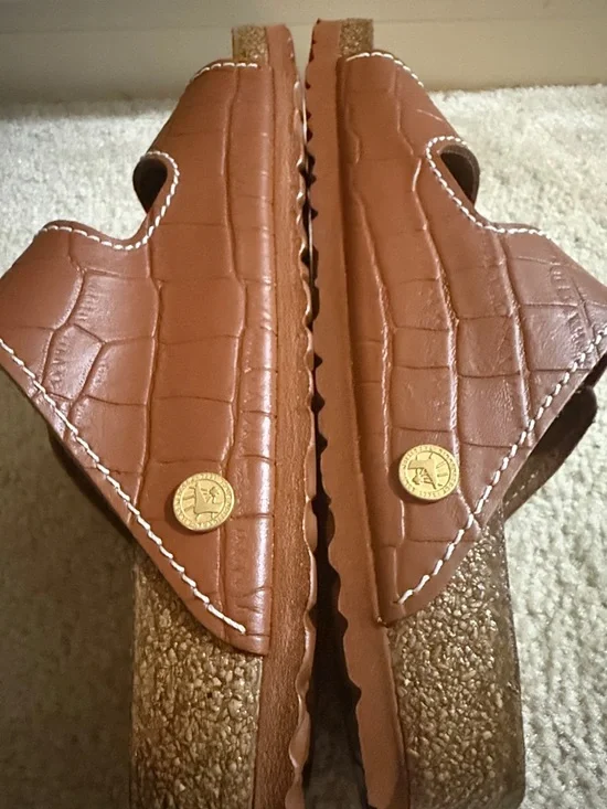 NWOT Birkenstock Staud collab Arizona Big Buckle Croc Slide Sandal size 40 - Picture 5 of 13